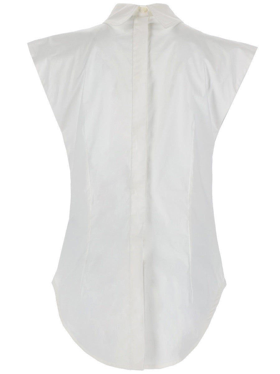 SLEEVELESS INVERTED SHIRT