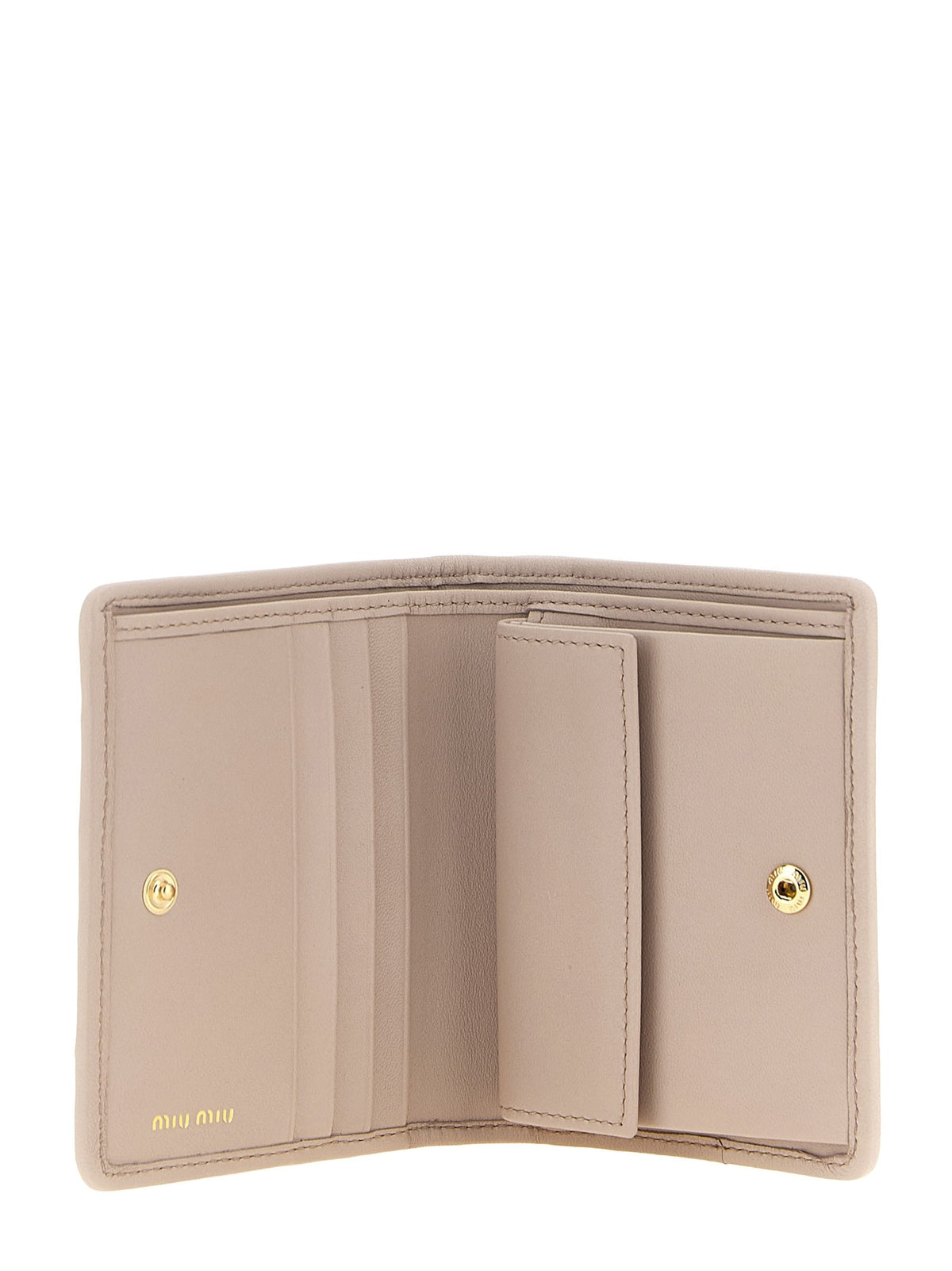 Small matelassé nappa wallet