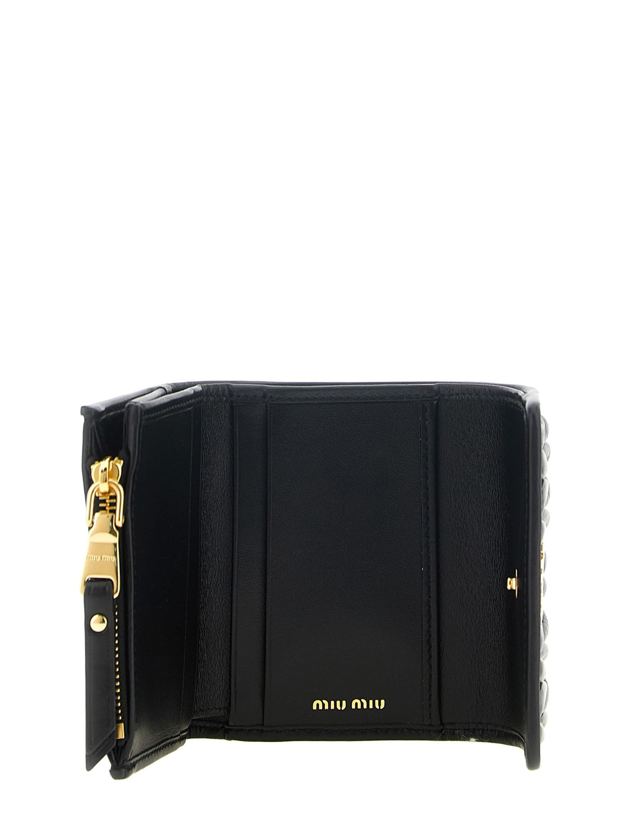 Small matelassé nappa wallet