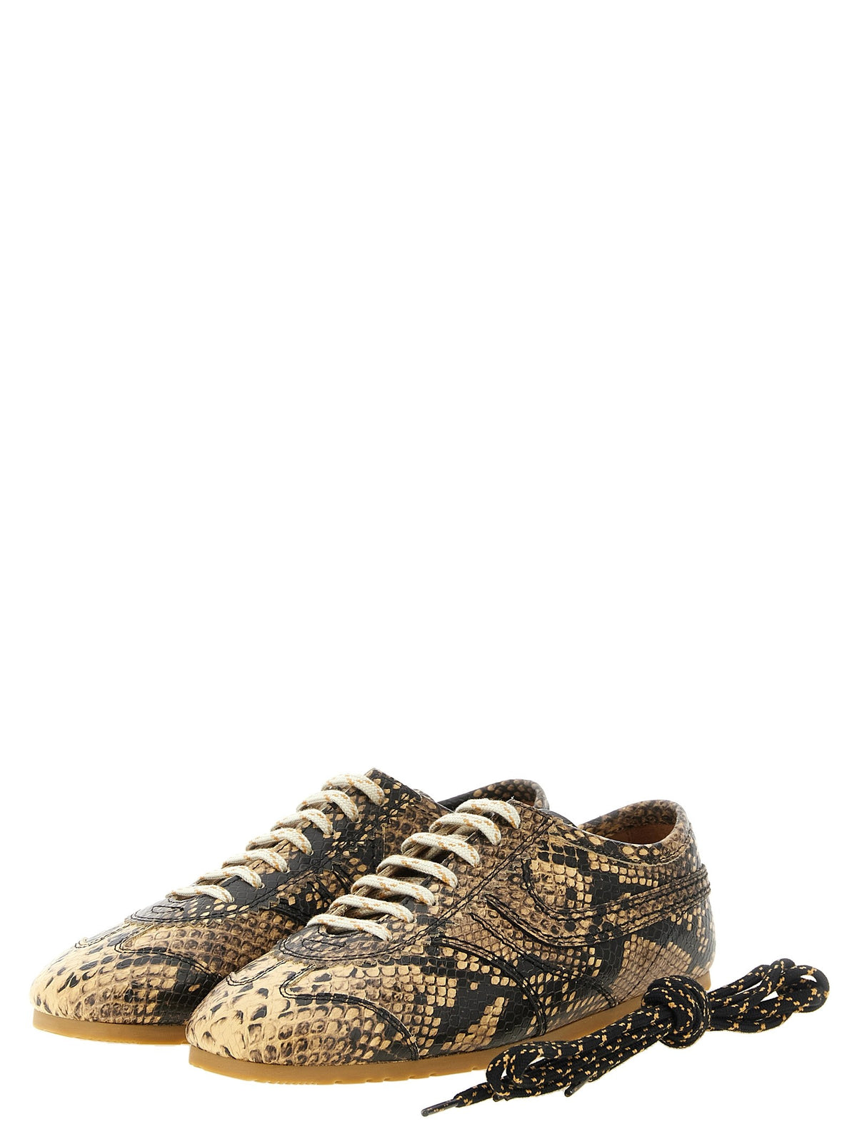 Snake print sneakers