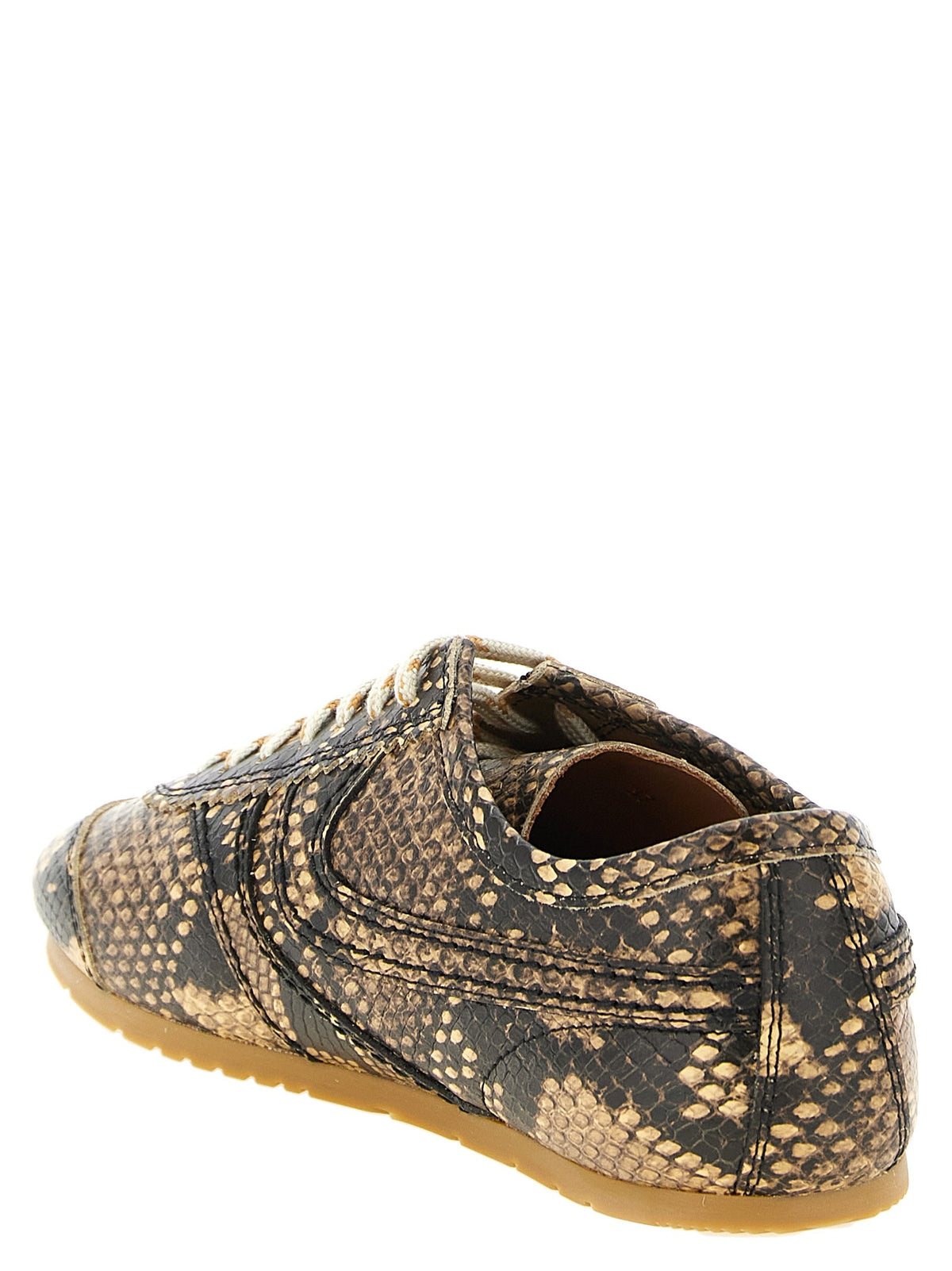 Snake print sneakers