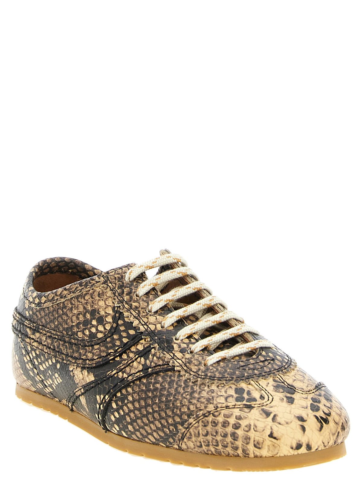 Snake print sneakers