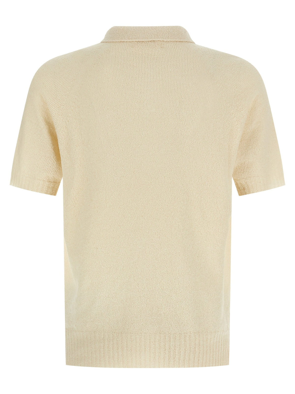 Spongy effect polo shirt