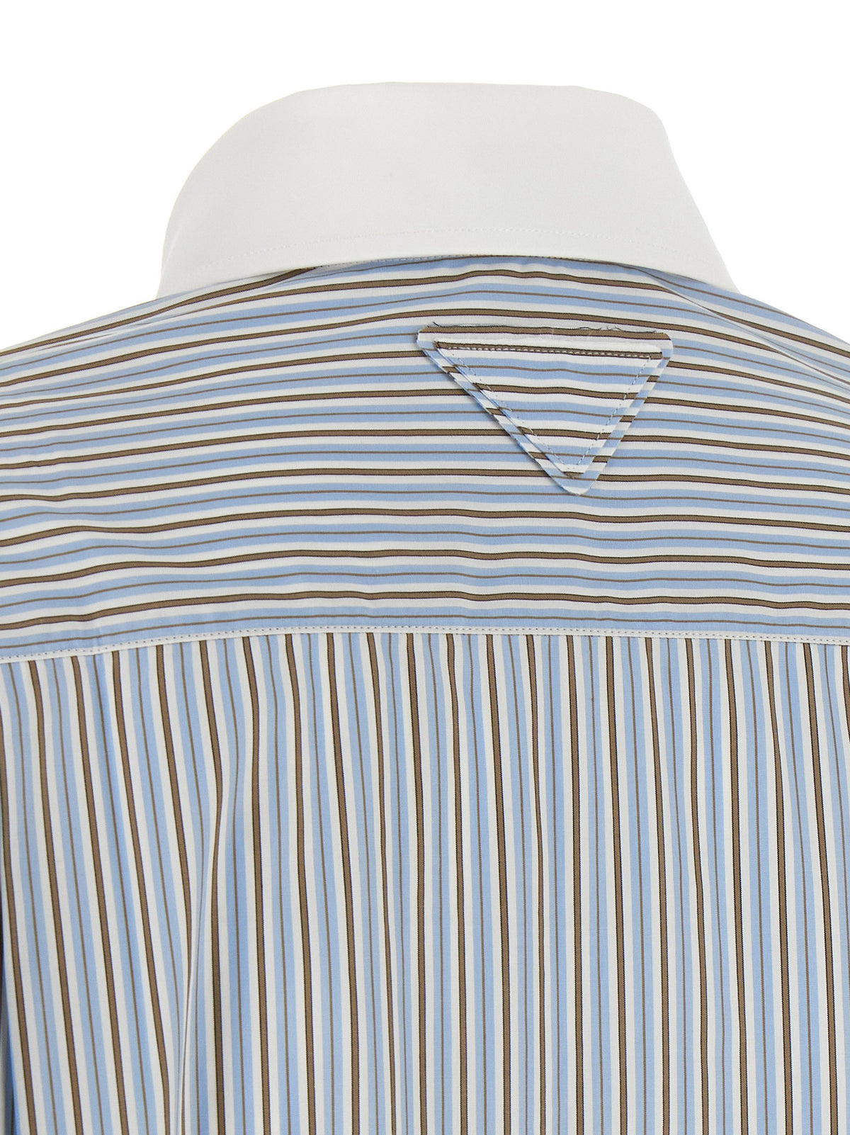 Striped poplin shirt