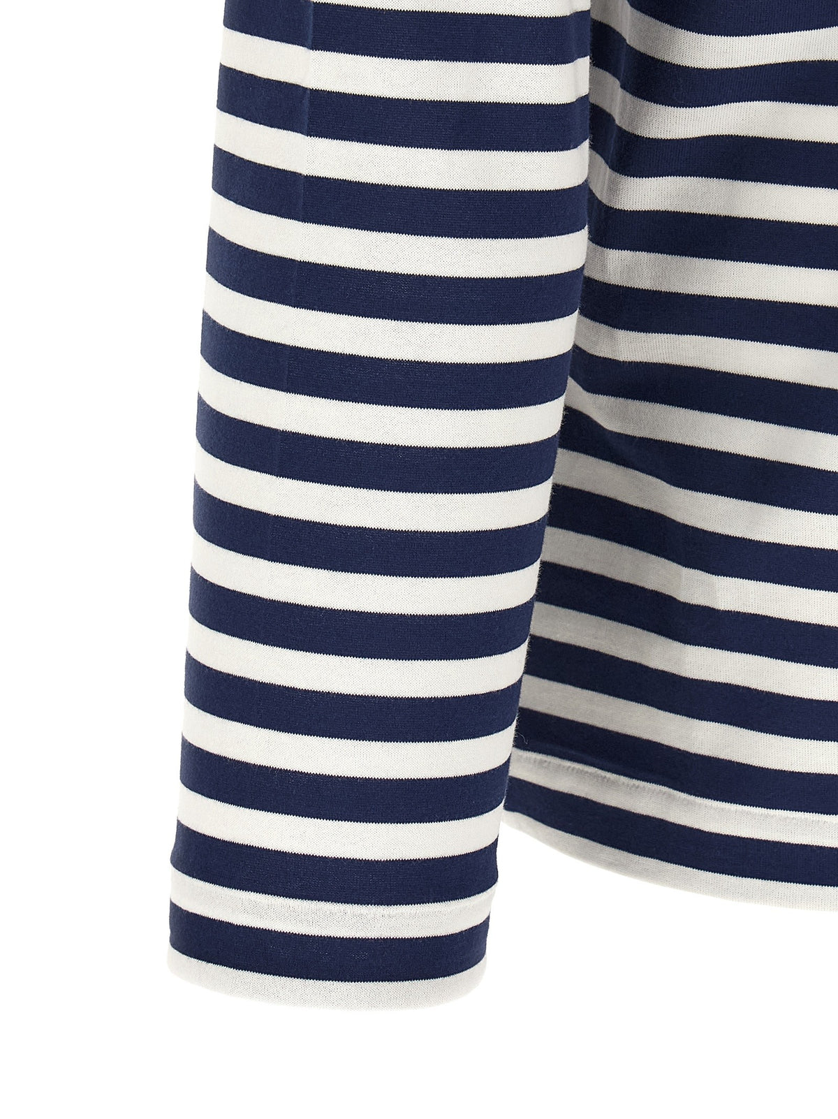 Striped T-Shirt With Heart Patch