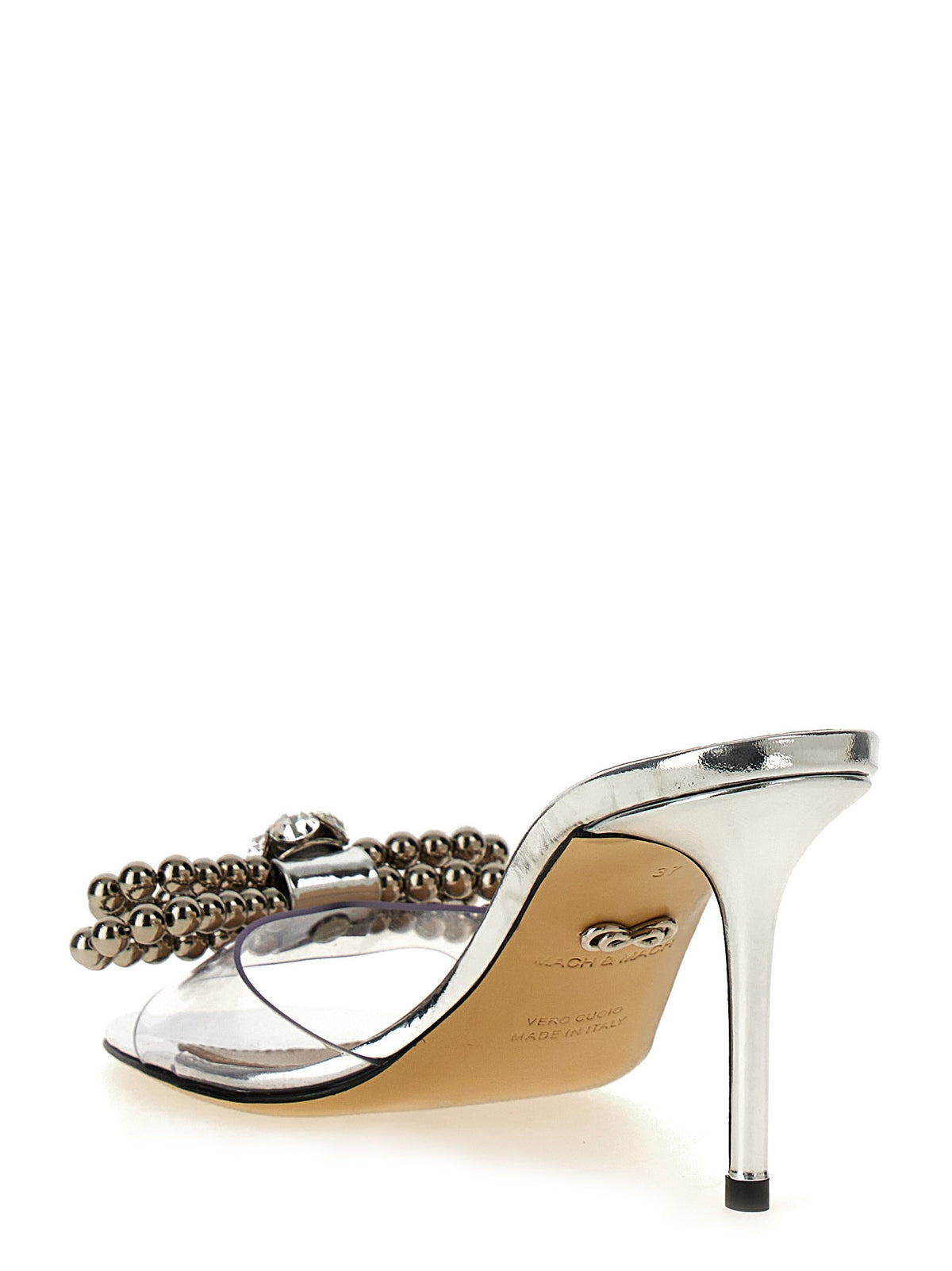 'Stud bow' sandals
