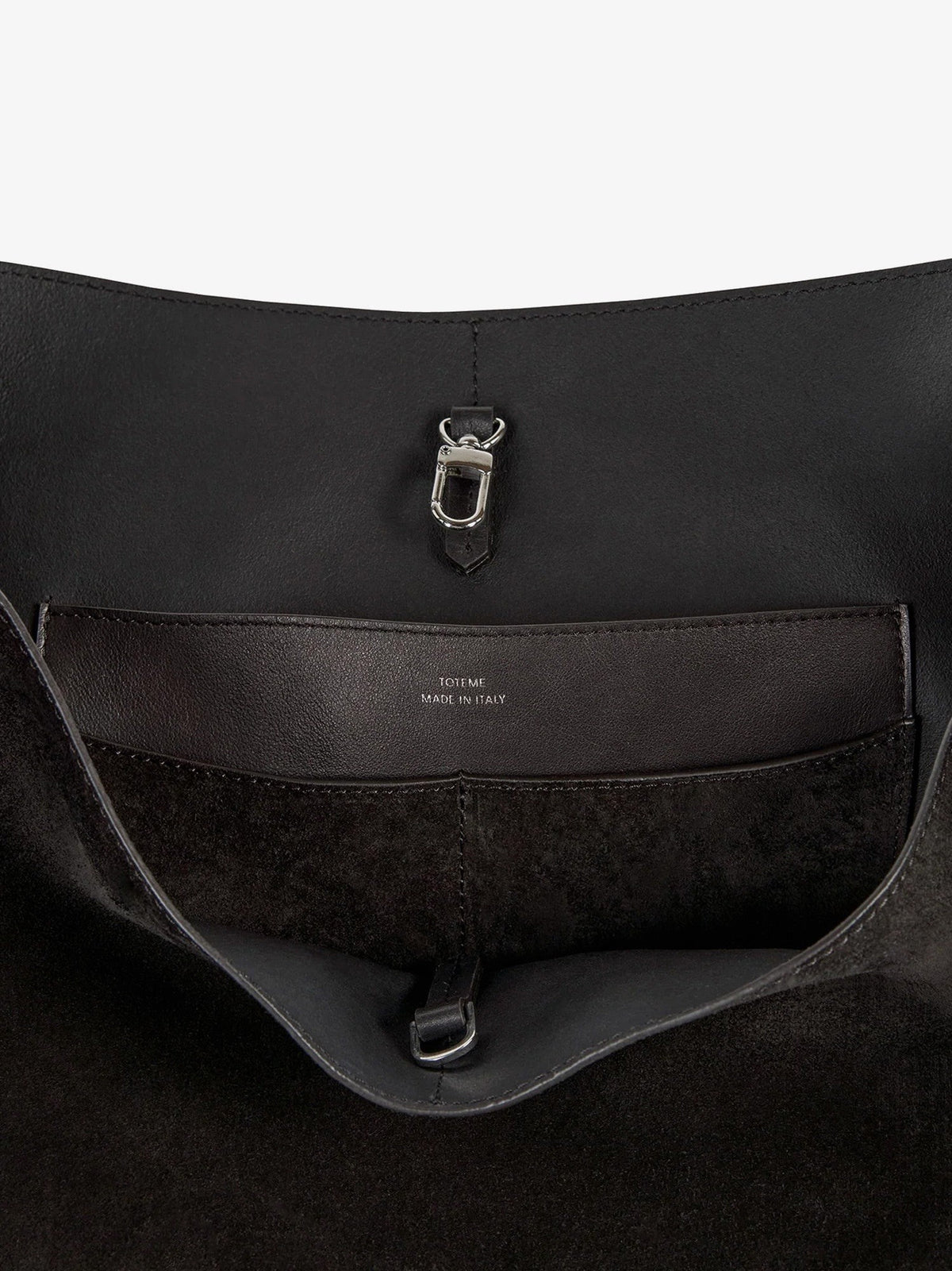 Suede Belted Tote