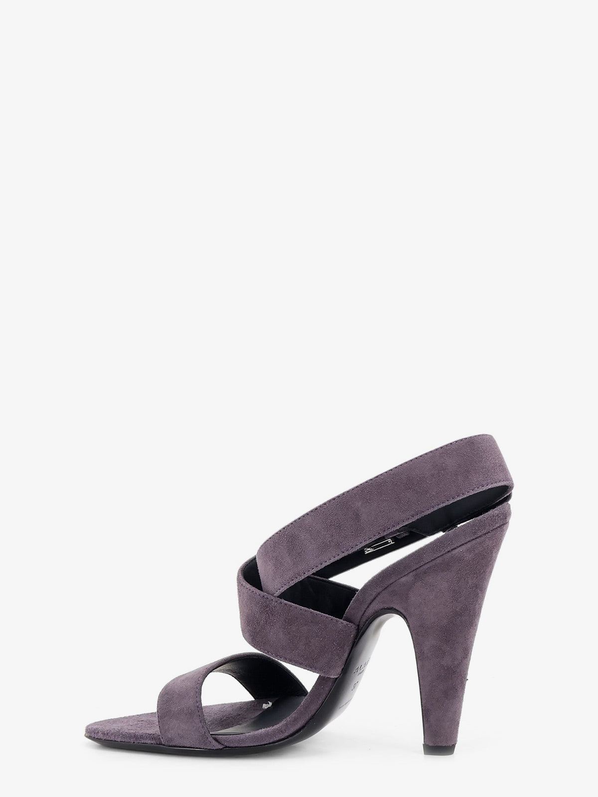 Suede heeled sandals