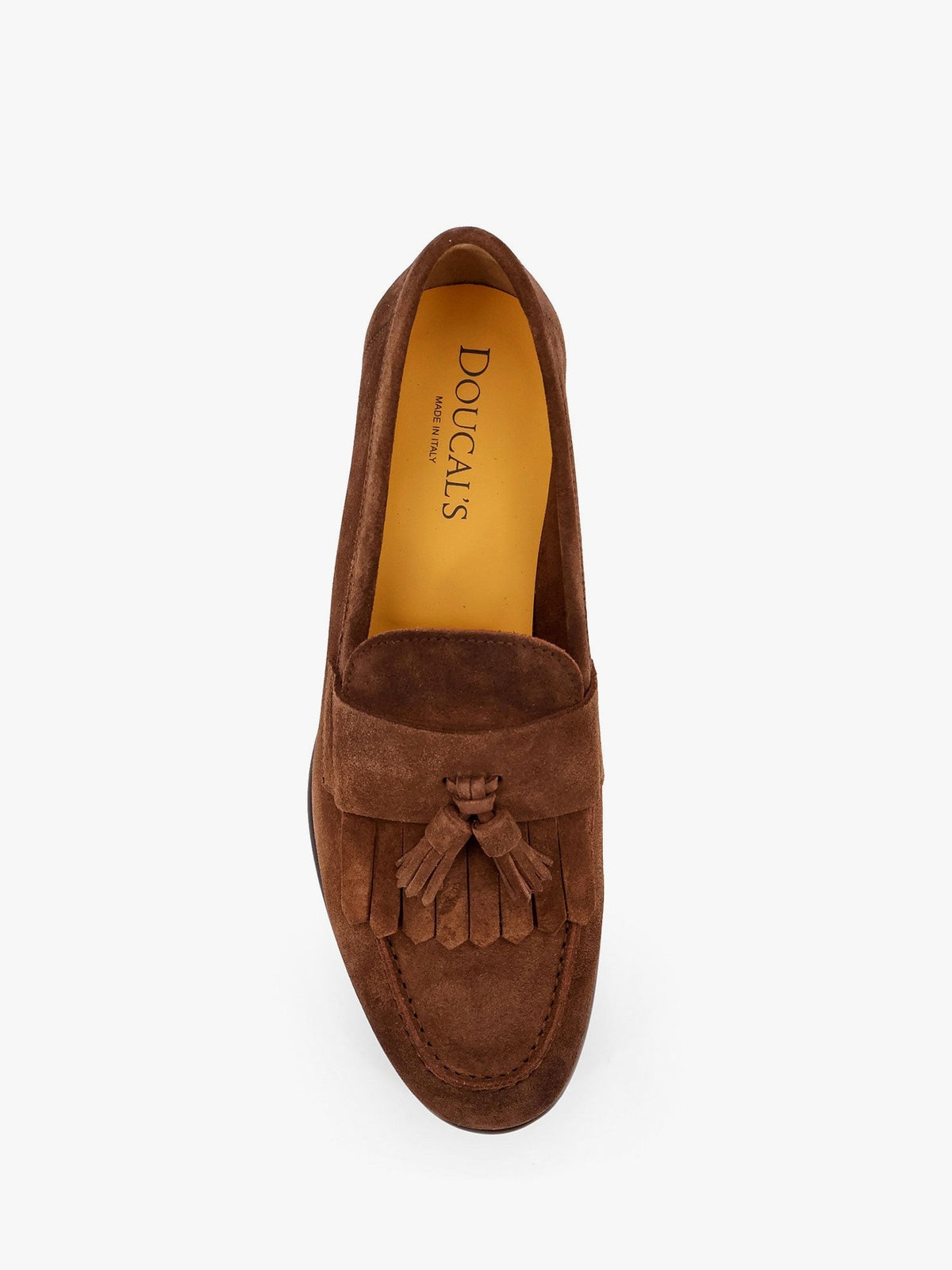 Suede loafers with tassels
