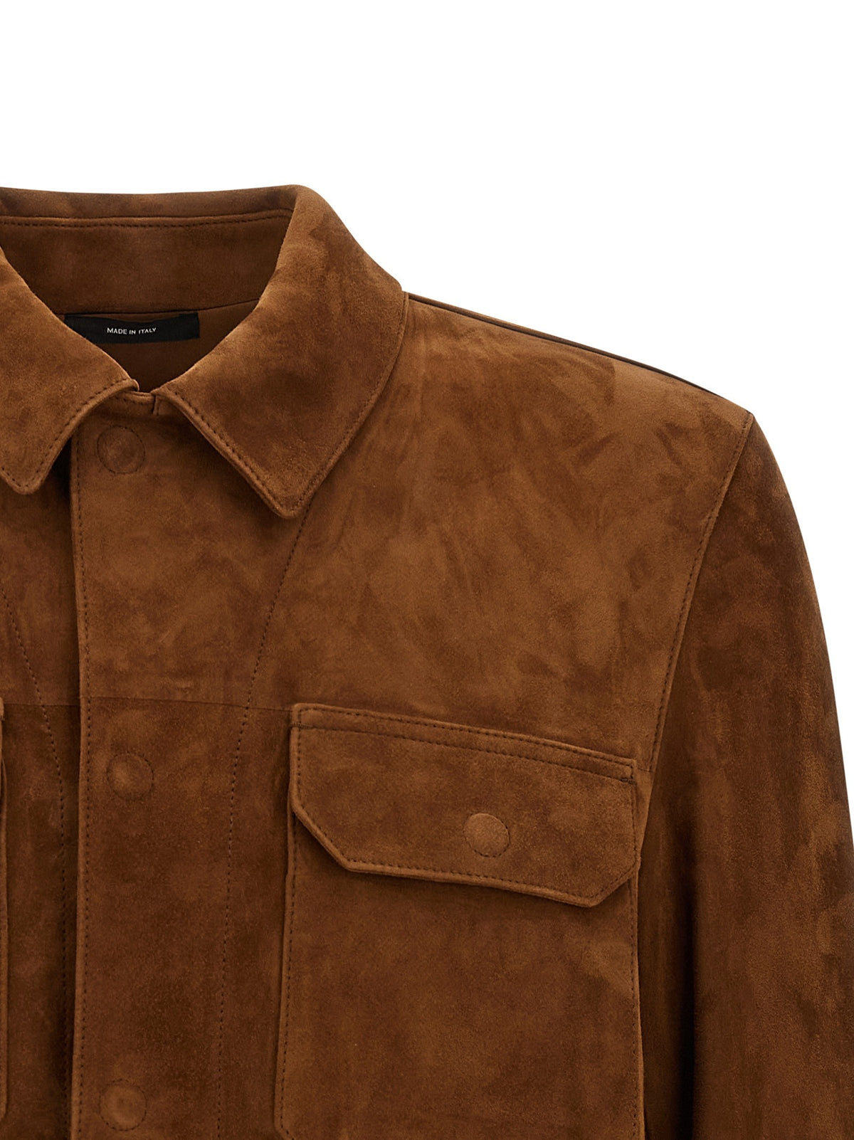 Suede overshirt