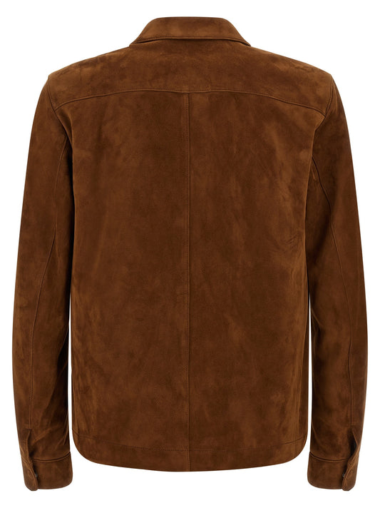 Suede overshirt
