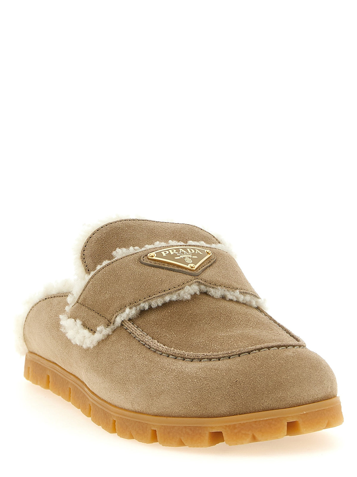 Suede sabots