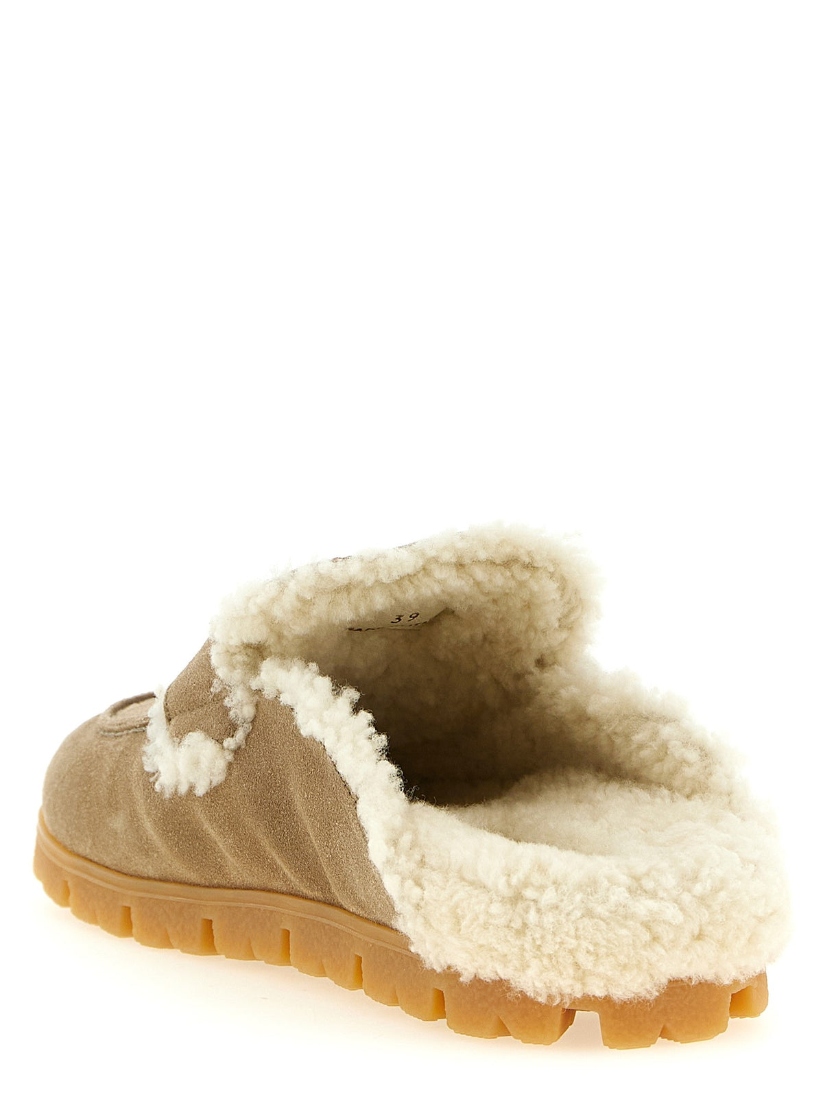Suede sabots