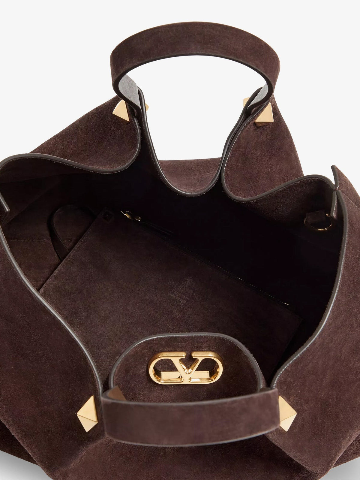 Suede shoulder bag