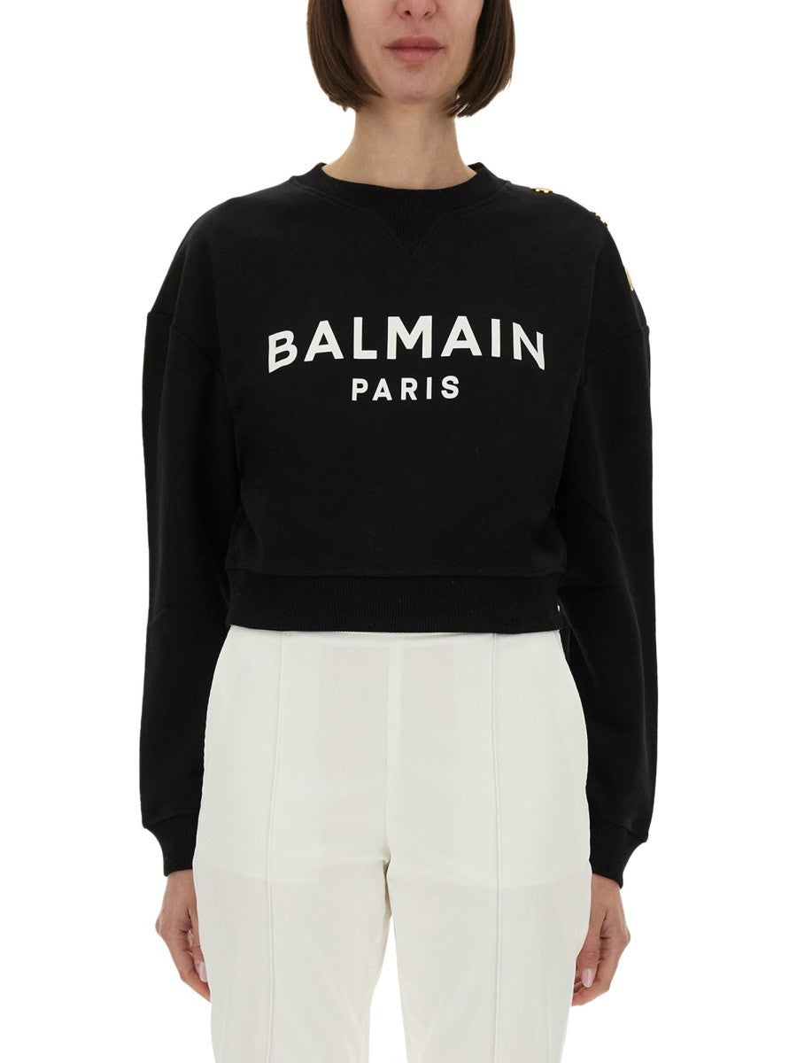 SWEATSHIRT WITH LOGO PRINT