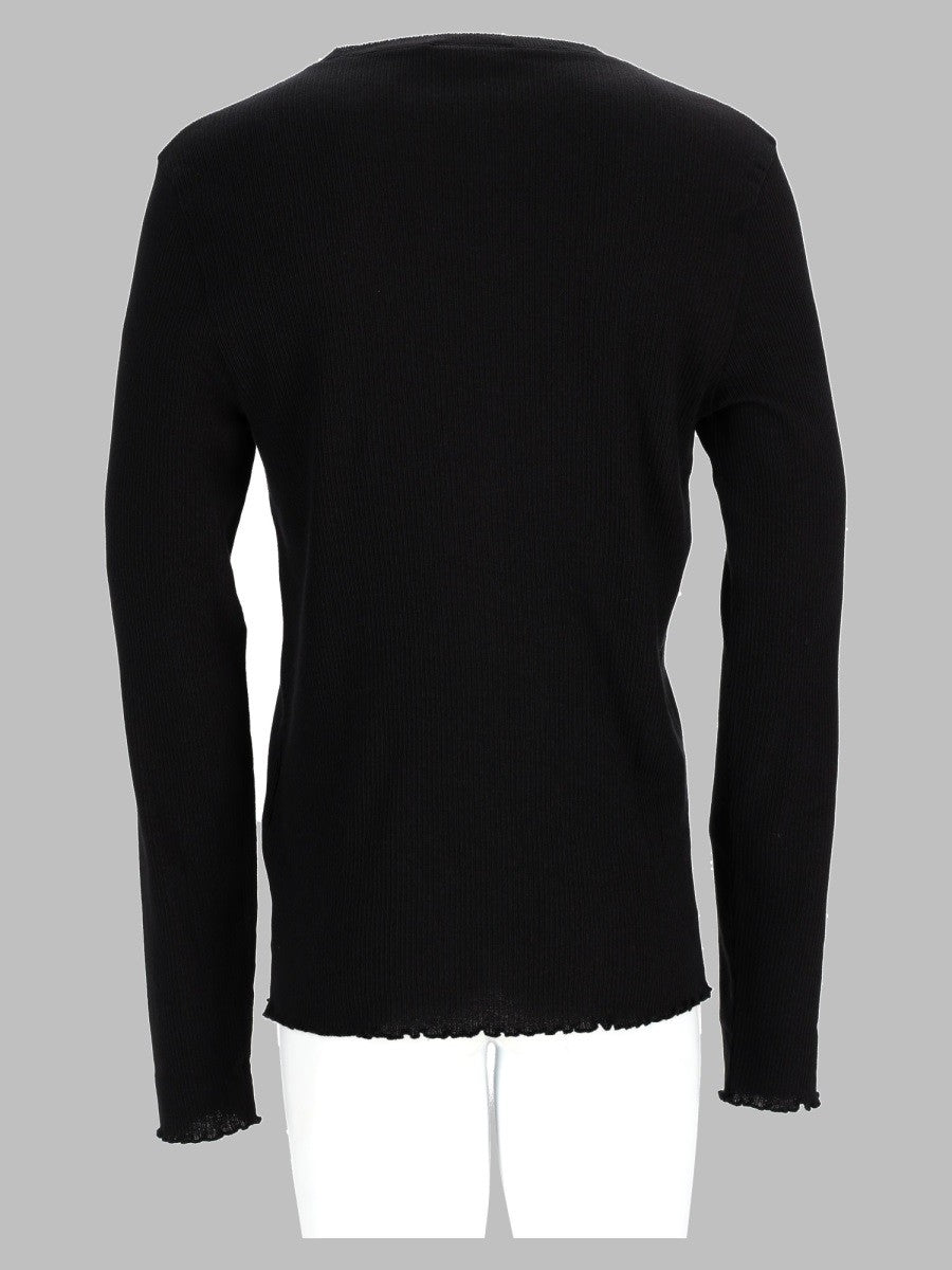 T-Shirt A Manicia Lunga In Misto Cotone