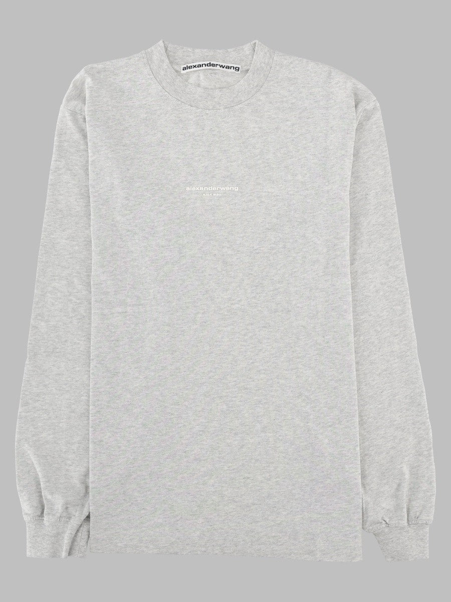 T-Shirt con Logo a Maniche Lunghe