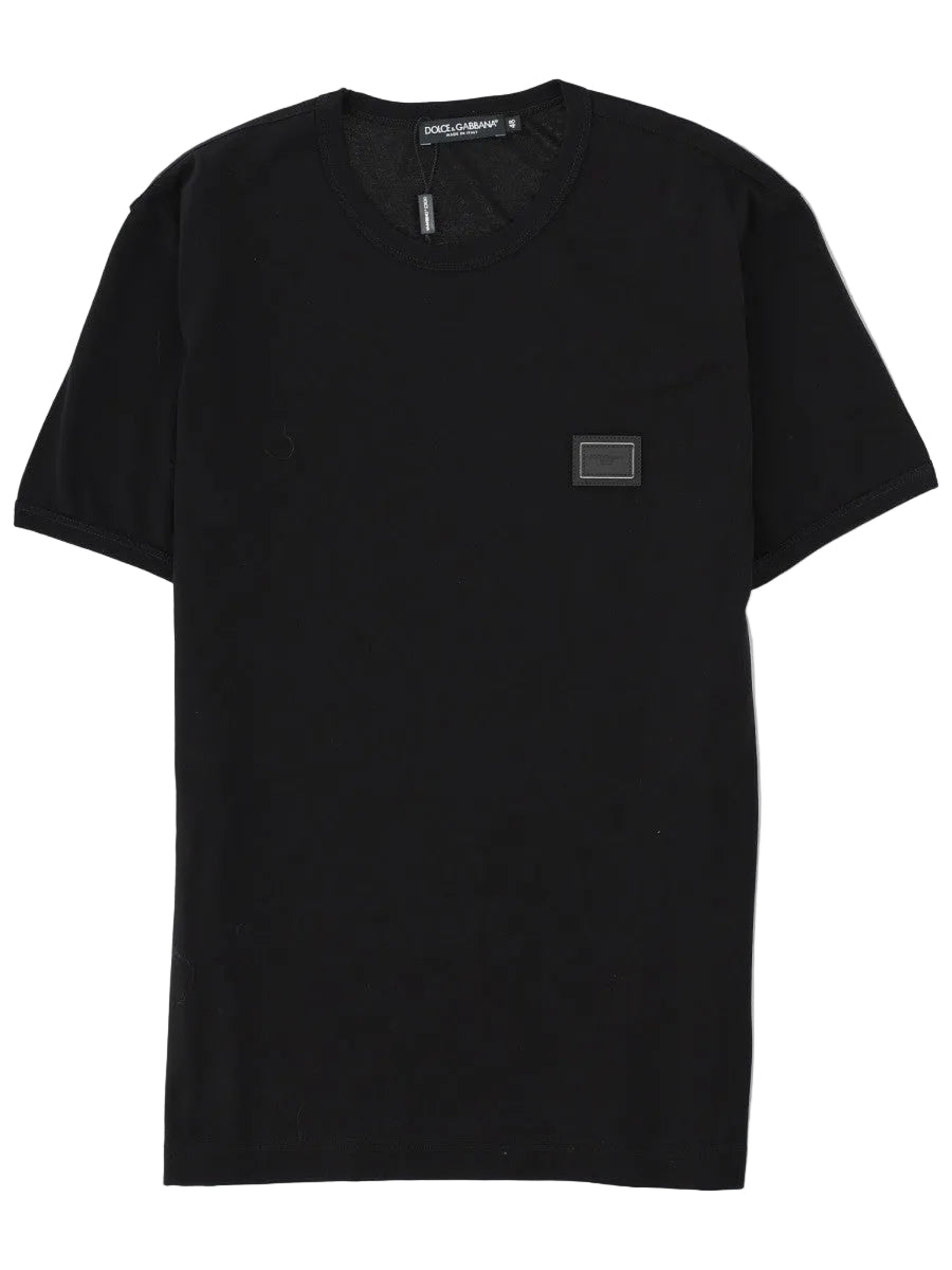 T-SHIRT IN COTONE CON PLACCA