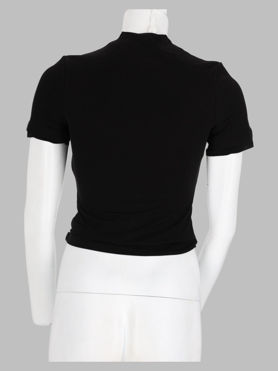 T-Shirt Layered Con Bottoni