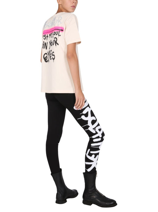 T-SHIRT WITH CRYSTAL LOGO