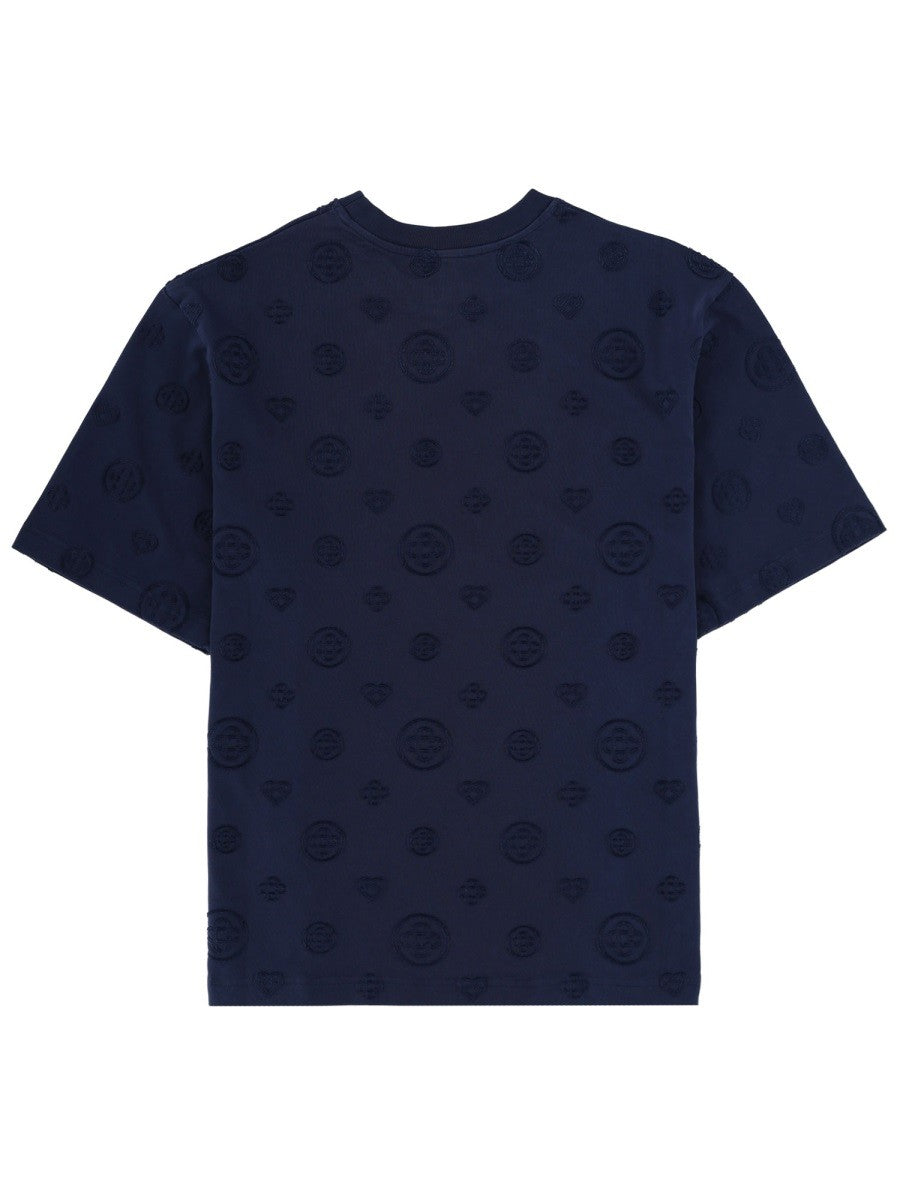 T-SHIRT WITH MONOGRAM DETAILS