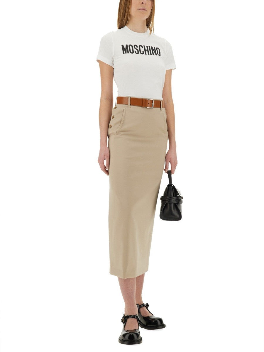 "TAILORED TWIST" LONG SKIRT