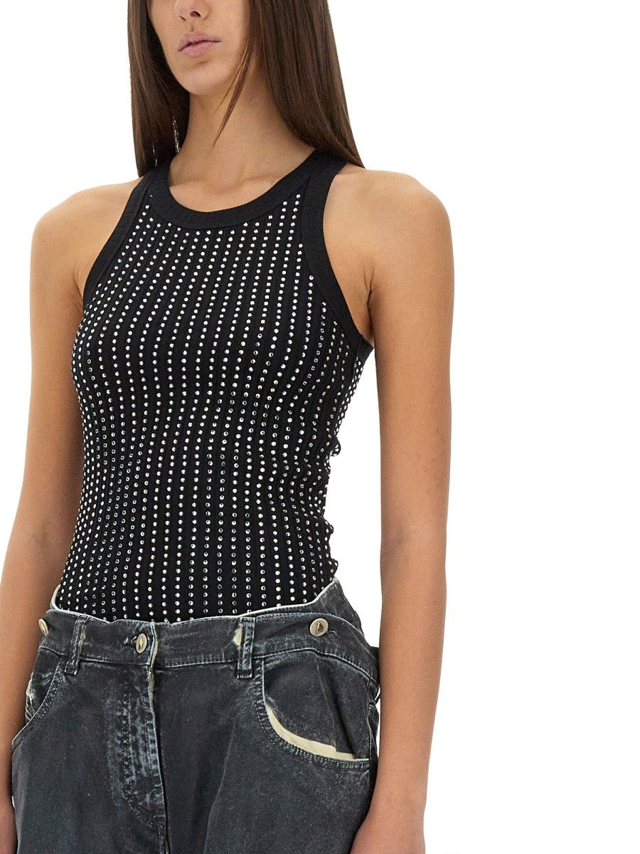 تي شيرت بلا أكمام "أسود"