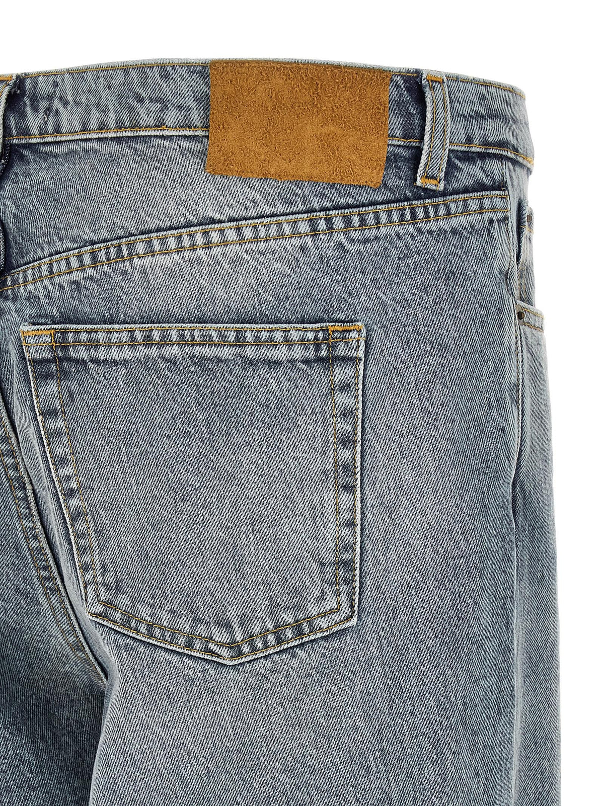 Tapered leg jeans