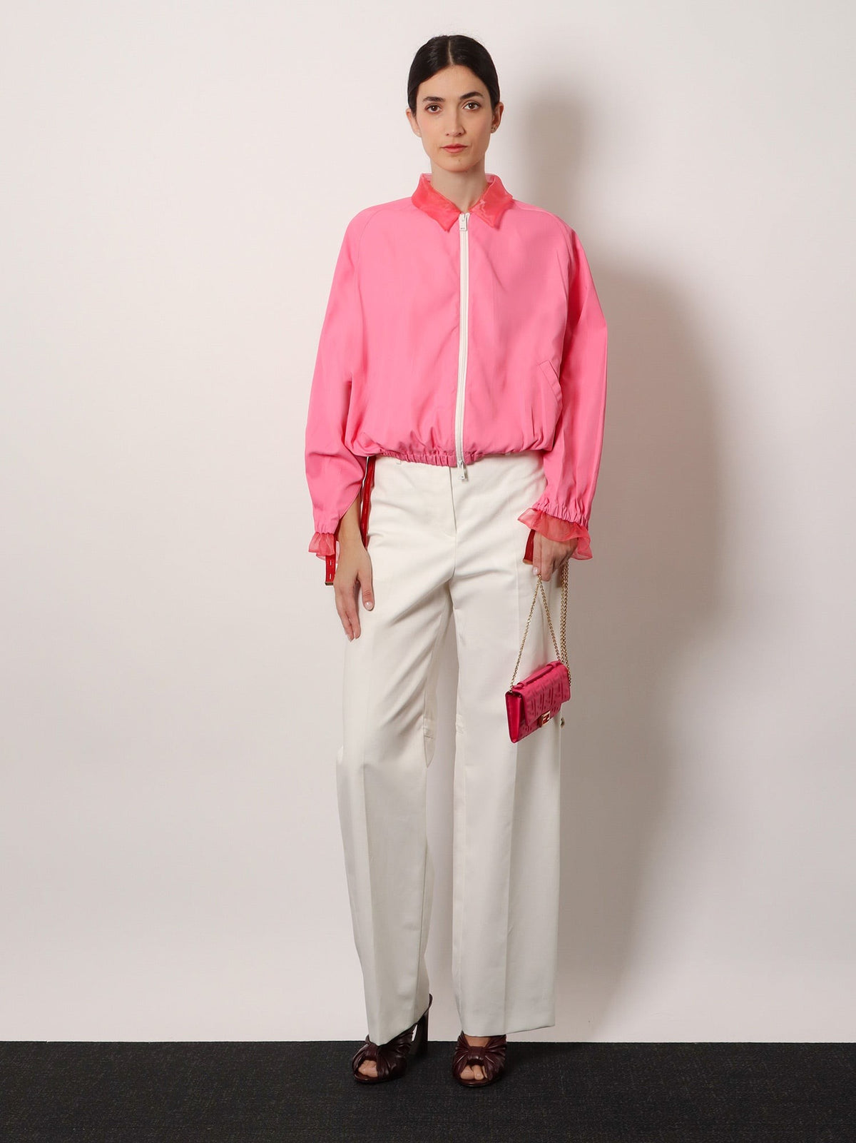 Technical canvas trousers