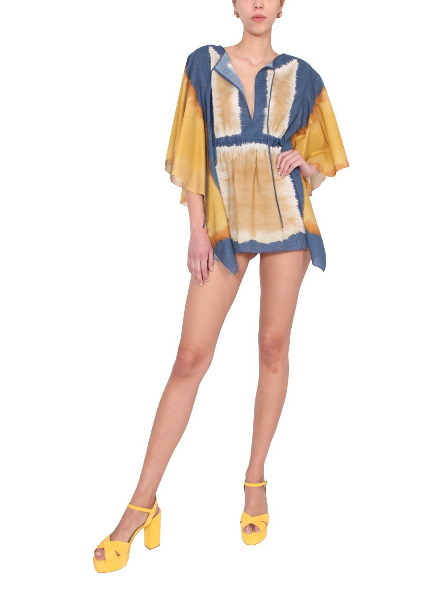 TIE DYE PRINT CAFTAN