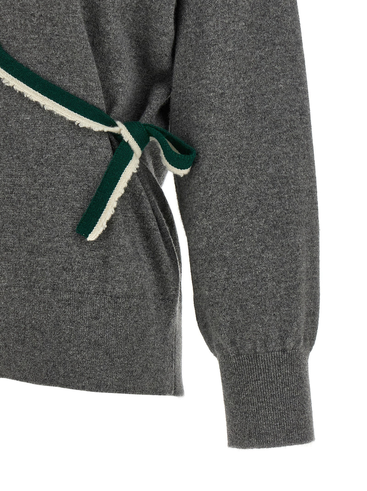 'Toma' sweater with crossed closure