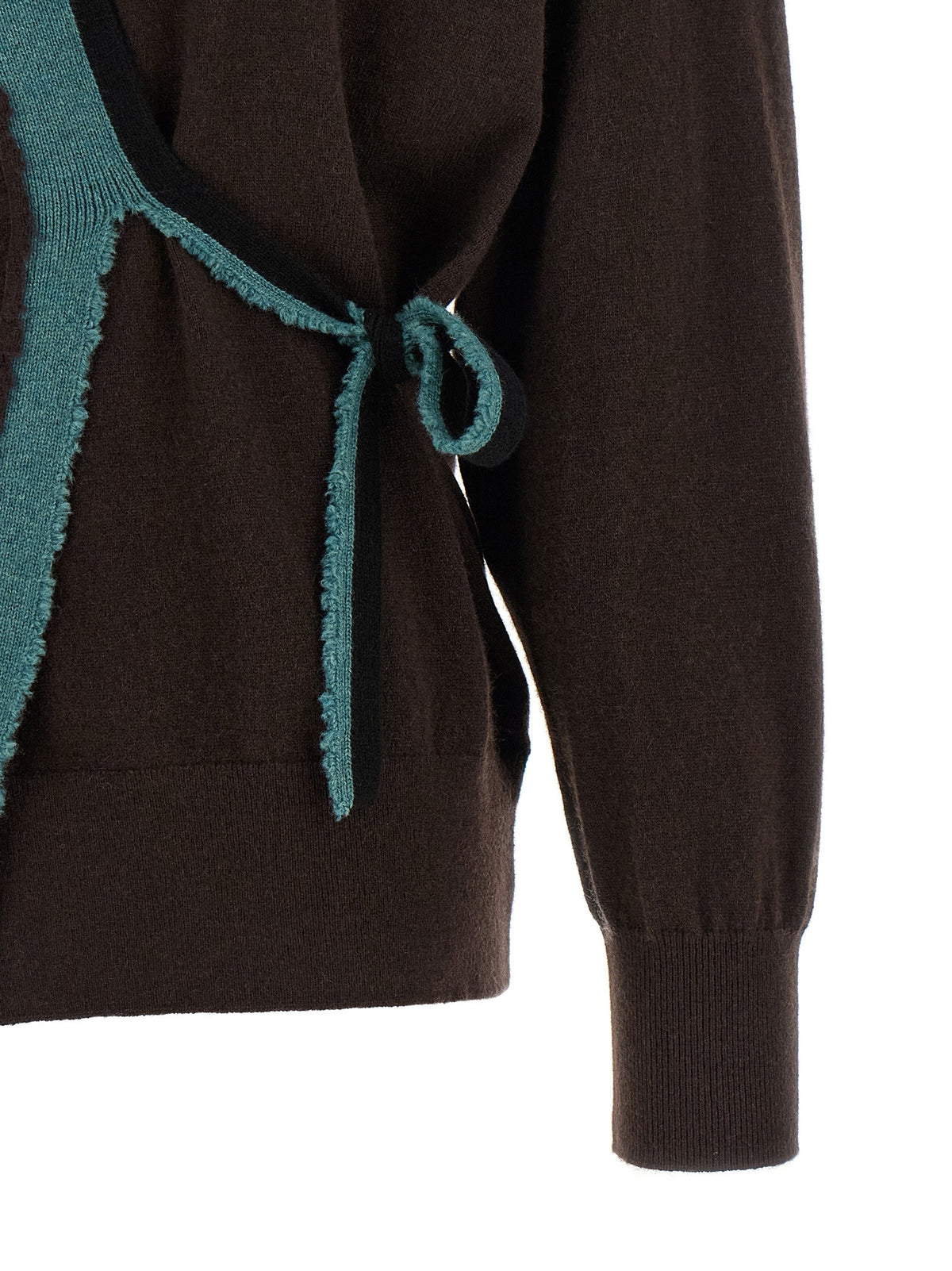 'Toma' sweater with crossed closure