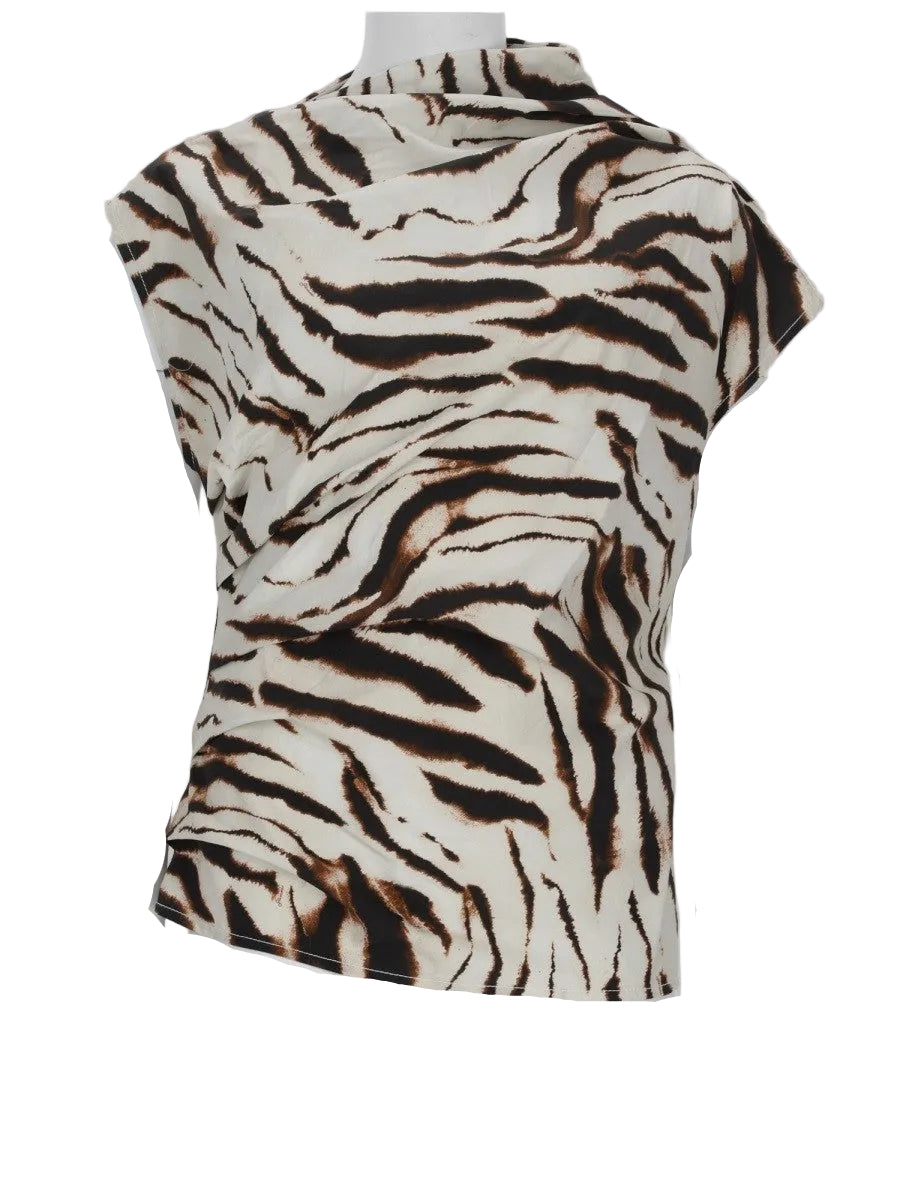 TOP CON STAMPA ANIMALIER
