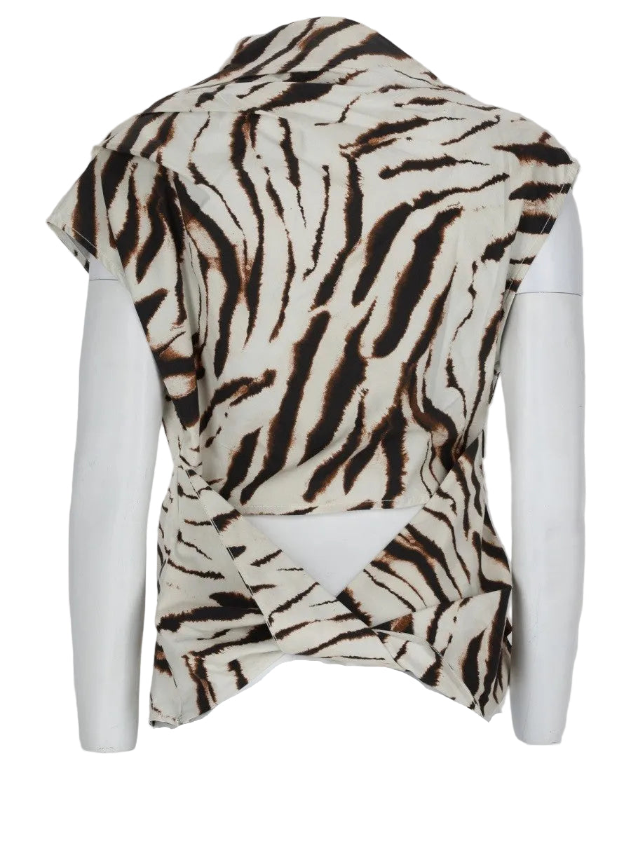 TOP CON STAMPA ANIMALIER