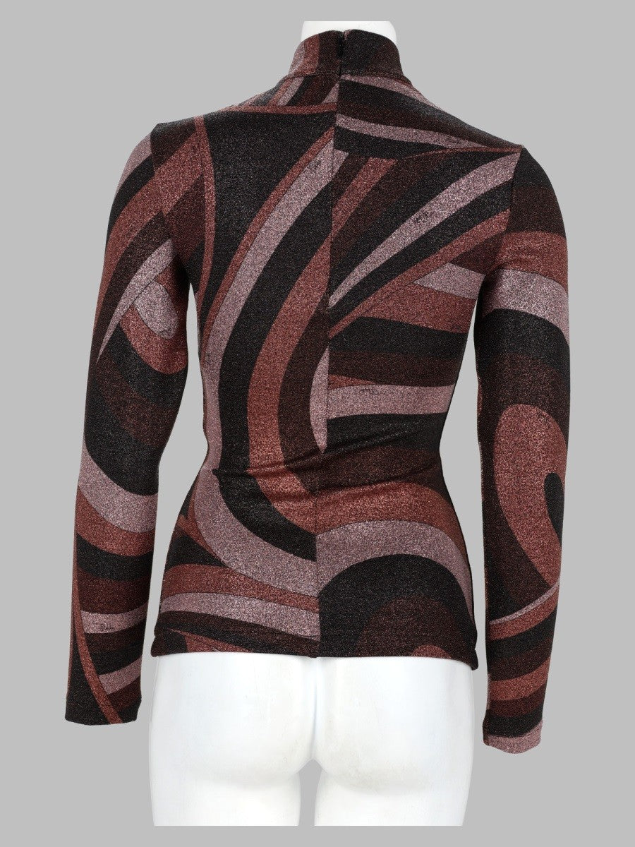 Top In Lurex Con Stampa "Iride"