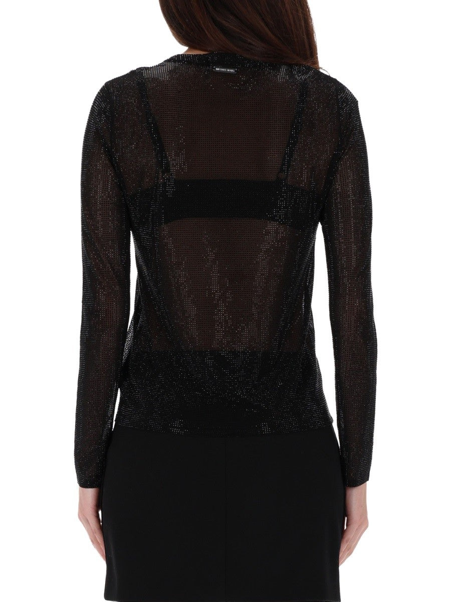 TOP WITH RHINESTONES