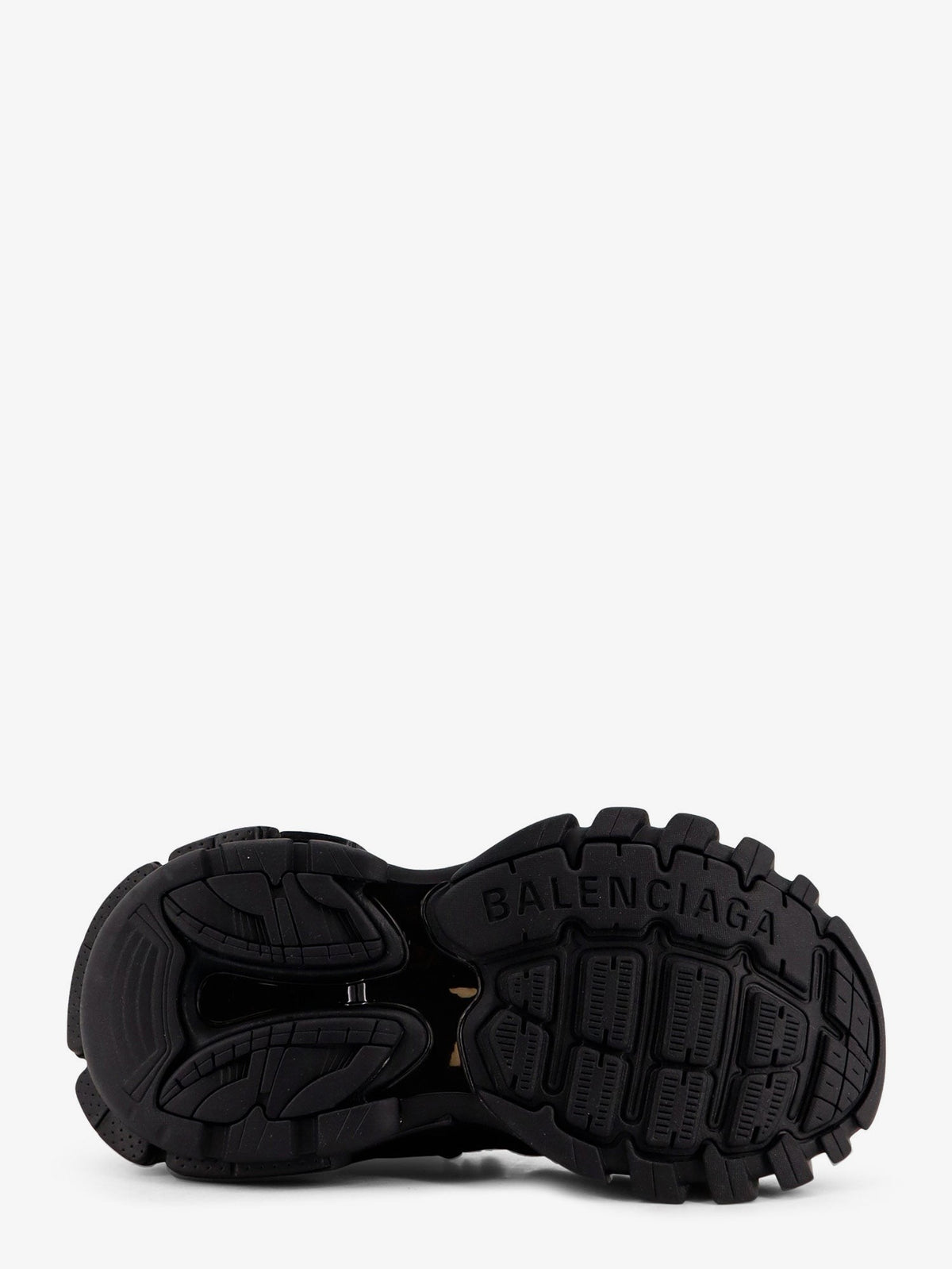 Track mesh sneakers with double laces