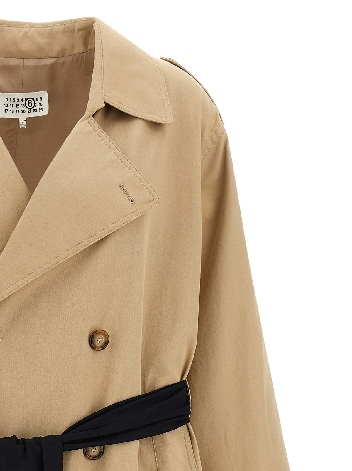 Trench coat with gloves