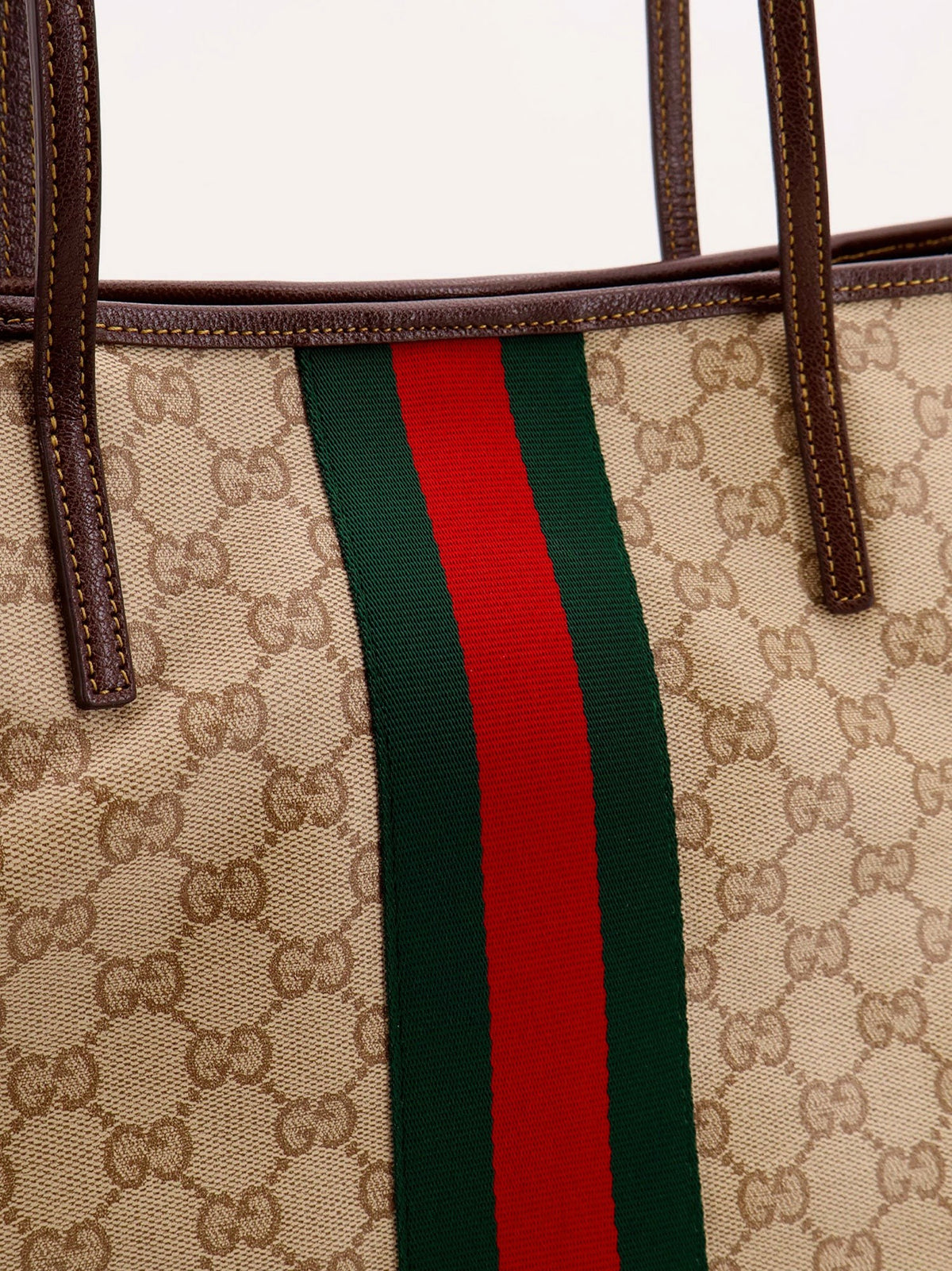 Tribeca coated canvas shopping bag with GG motif