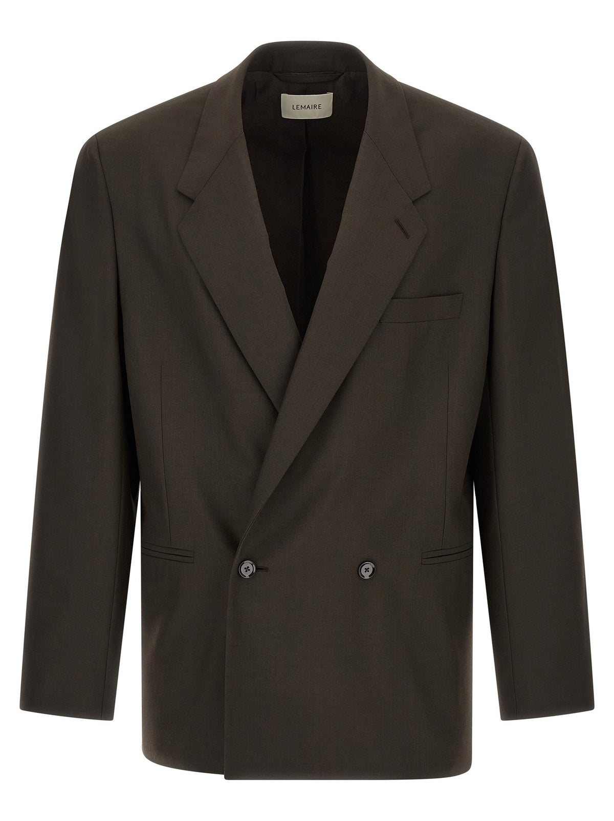 Tropical wool double-breasted blazer