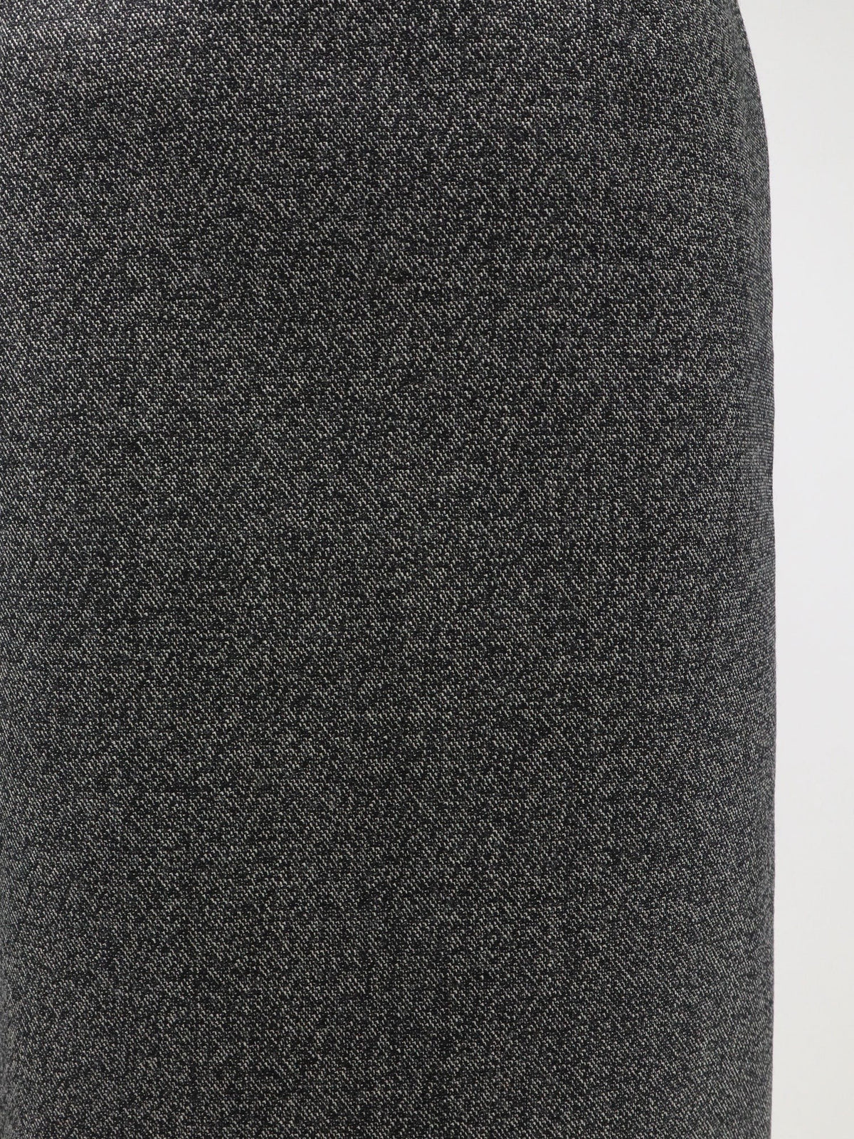 Tweed wool midi skirt