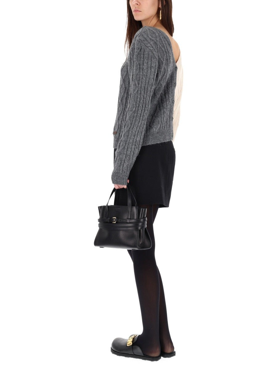 TWO-TONE CARDIGAN