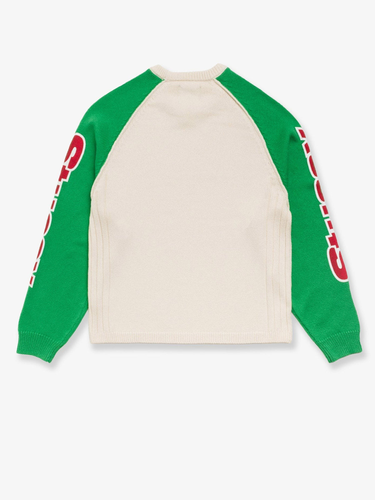 Two-tone raglan sweater