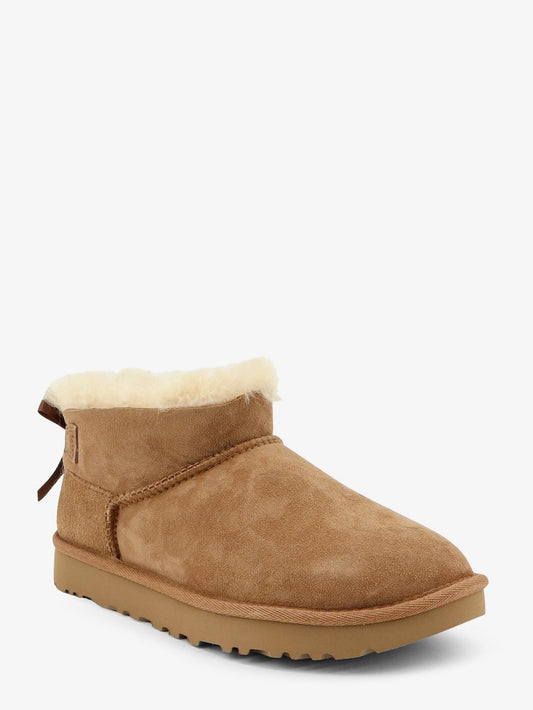 'Ultra Mini Bailey Bow' beige ankle boots