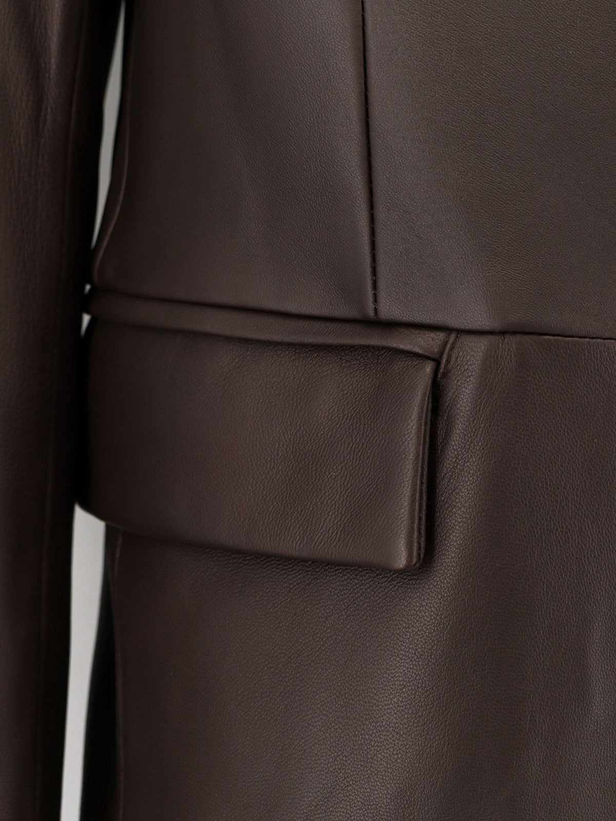 Unisex leather coat