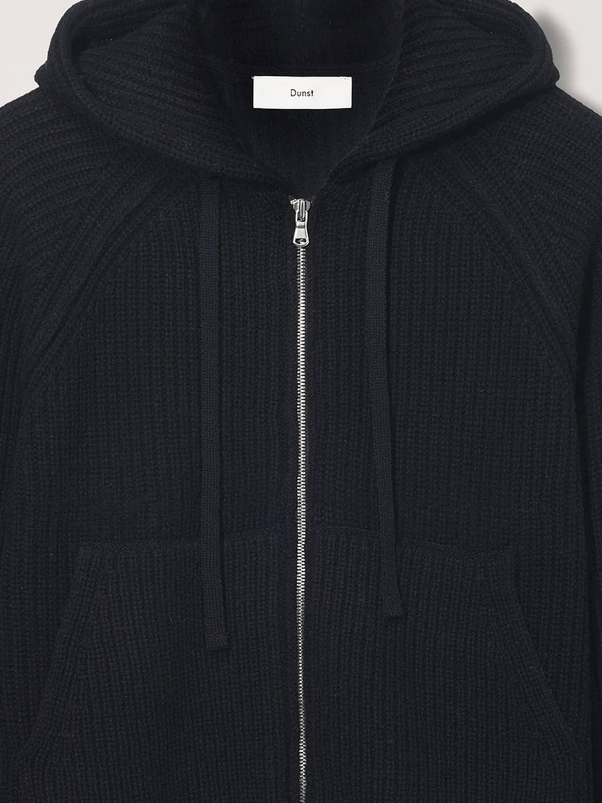 Unisex wool blend hooded cardigan
