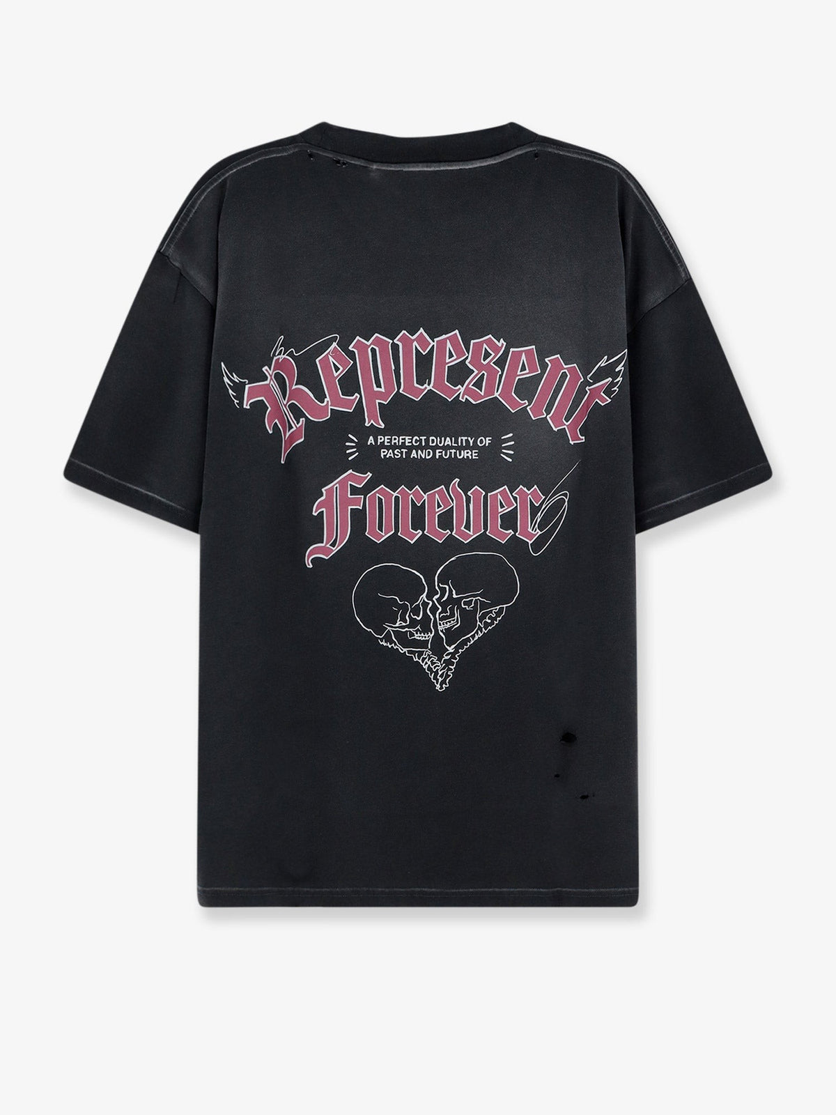 Used-effect cotton T-shirt