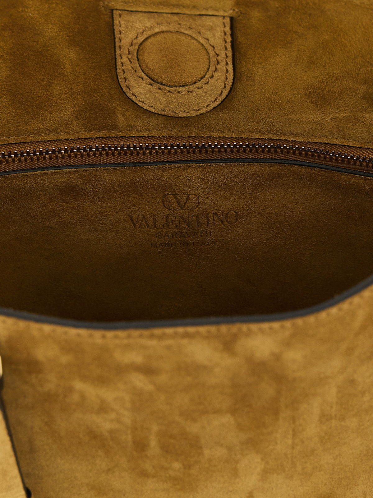 V. Garavani 'Rockstud' small beige shopping bag