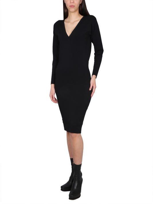 V-NECK DRESS