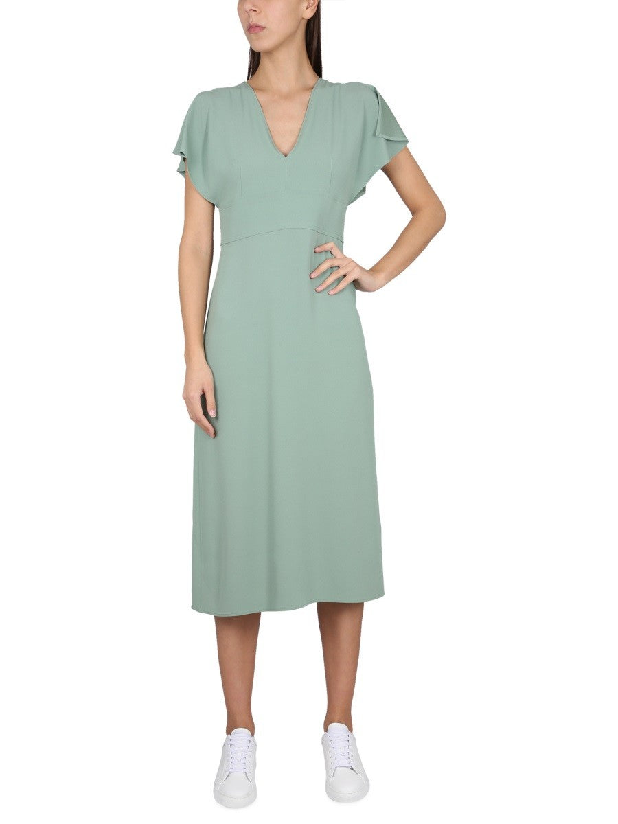 V-NECK DRESS